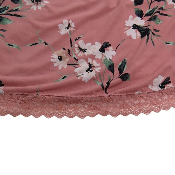 TORRID Women's Peach Floral Studio Knit High Neck Keyhole Top 4/4x Sleeveless - Picture 2 of 9